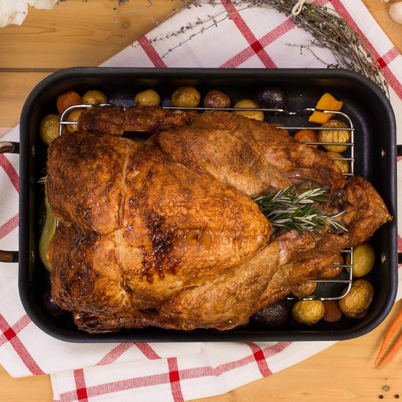 HIC Kitchen Wire Roasting Baking Broiling Rack, 12-Inches x 7.5-Inches - Picture 2 of 5